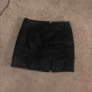 Leather Mini Skirt